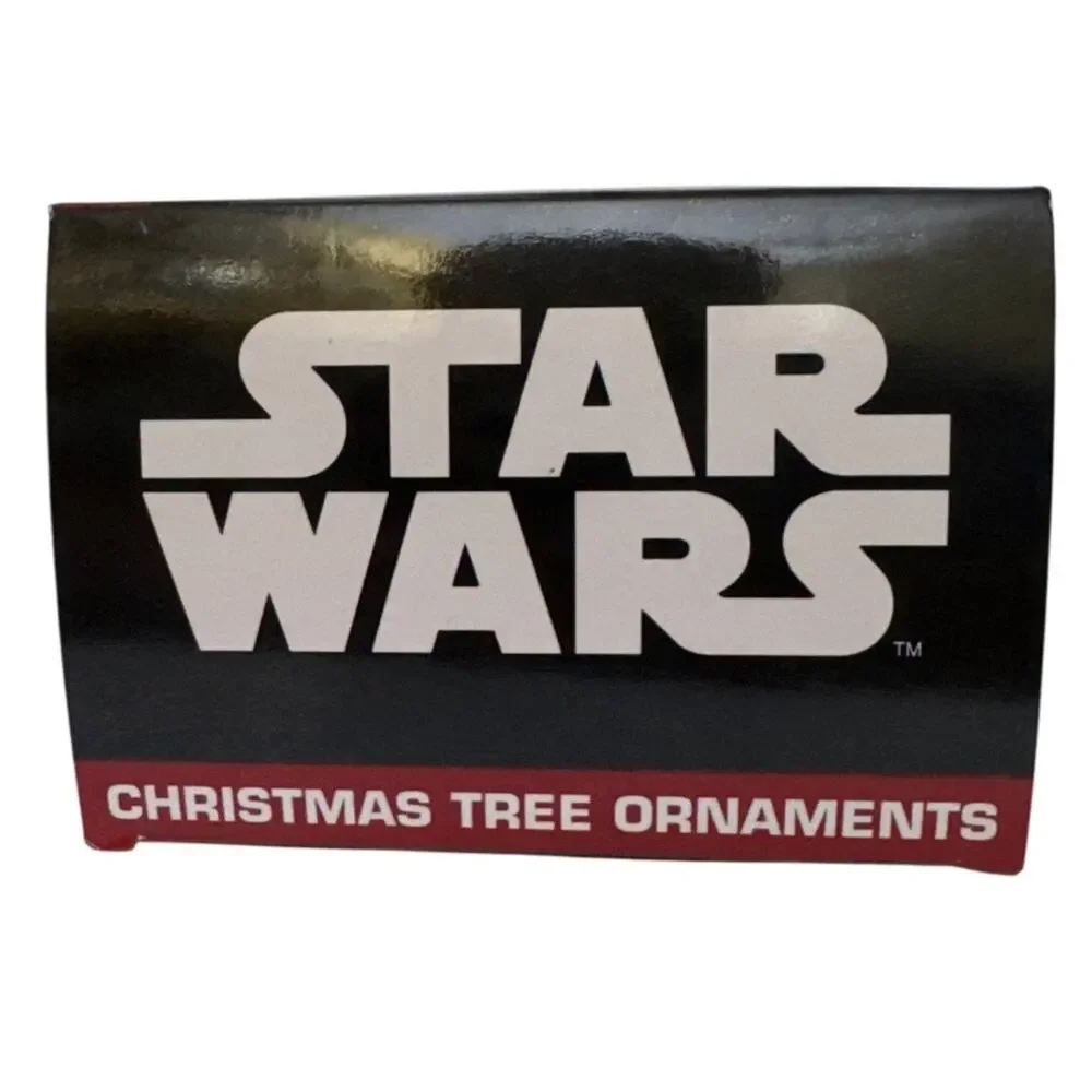 NIB Star Wars Hallmark Christmas Ornament Set of 3 Glass Ball‎ Character Scenes